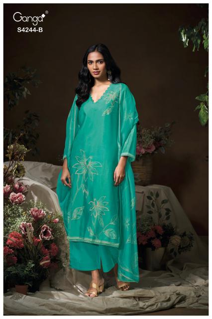 Ganga druya 4244 wholesale dress materials in trichy